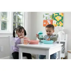 Chicco Set Pappa Svezzamento 6+ Mesi - Azzurro - piatti e posate