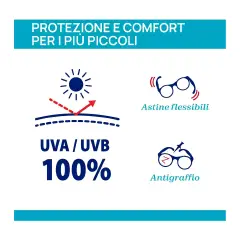 24 Months+ Blue Sunglasses - UV Protection Mirrored Lenses - Summer Sea