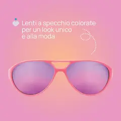 Sunglasses 36 Months + Pink - UV Protection Mirrored Lenses - Summer Sea