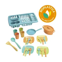 Maisonelle Bio Dish Towels And Dishes - play set