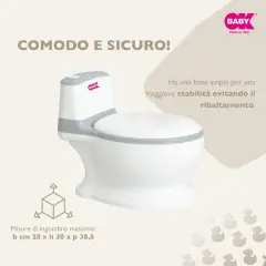 Vasino per Bambini con Suono dello Sciacquone e Coperchio - vasini e riduttori