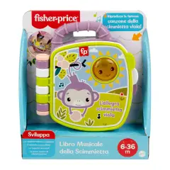 FISHER PRICE - Libro Musicale Scimmietta ITA - Primi giochi
