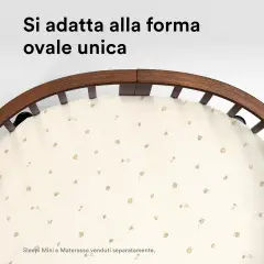 Stokke Sleepi V3 Mini Lenzuolo Sotto Culla Flower Ecru Ocs - lenzuolini