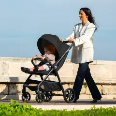 Passeggino Leggero 1.Moov GioJoy Nero, Comodità e Sicurezza per le Tue Passeggiate - passeggini compatti