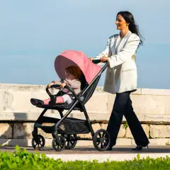 Passeggino Leggero 1.Moov GioJoy Rosa, Comodità e Sicurezza per le Tue Passeggiate - passeggini compatti