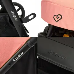 Passeggino Leggero 1.Moov GioJoy Rosa, Comodità e Sicurezza per le Tue Passeggiate - passeggini compatti