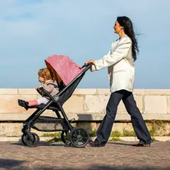 Passeggino Leggero 1.Moov GioJoy Rosa, Comodità e Sicurezza per le Tue Passeggiate - passeggini compatti