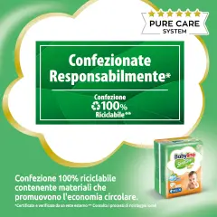 Babylino Sensitive Economy Diapers Size 4+ - 10/15 Kg - 46 Pieces Per Pack - diapers and wipes