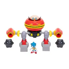 Sonic vs Robot Eggman Set Battaglia Gigante con Cannone – 23cm - action figures ed accessori