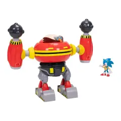 Sonic vs Robot Eggman Set Battaglia Gigante con Cannone – 23cm - action figures ed accessori