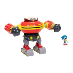 Sonic vs Robot Eggman Set Battaglia Gigante con Cannone – 23cm - action figures ed accessori