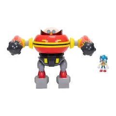 Sonic vs Robot Eggman Set Battaglia Gigante con Cannone – 23cm - action figures ed accessori