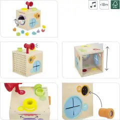 Cubo Attività Multisensoriali - Janod - Primi giochi