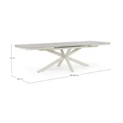 Tavolo Allungabile Pascal 200-260x100 H76 Pelican - tavoli, sedie e poltroncine