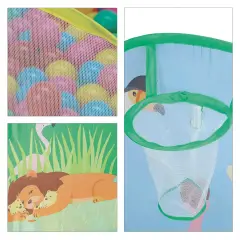Grande Piscina Pop-Up Amici Animali con Palline, Divertimento Senza Fine - Casette