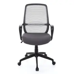 Poltrona Per Ufficio Pipol Grigia 58X58X H118 cm - Arredo per l'ufficio