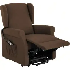 Poltrona Relax Elettrica Chiara Dual Lift Marrone - Salottini e arredi morbidi