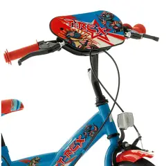 Bicicletta Bambino 16" T-Rex Blu Con Rotelline Stabilizzatrici - biciclette bambini