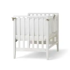 Evolving Cot Win Pali White/Natural 6in1 with Tortora Striped Textile - Collections