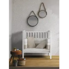 Evolving Cot Win Pali White/Natural 6in1 with Tortora Striped Textile - Collections