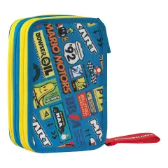Mariokart Astuccio Scuola Corredo 3 Zip - astucci colori