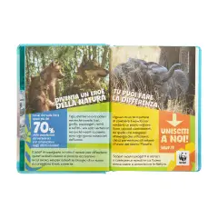 School Diary 12 Months Dated Standard WWF Photographic Bear - diaries