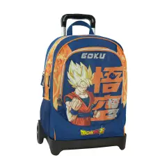 Dragon Ball Super Zaino Scuola Organizzato Trolley Staccabile - zaini trolley