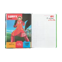 One Piece Diario Scuola 12 Mesi Standard Verde - diari