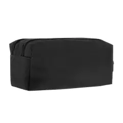 Comix Astuccio Portapenne Scuola 2 Zip Monocolore Nero - bauletti tombolini bustine