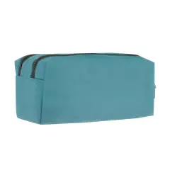 Comix Astuccio Portapenne Scuola 2 Zip Monocolore Avio - bauletti tombolini bustine