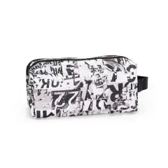 Comix Astuccio Portapenne Scuola 2 Zip Allover Patchwork - bauletti tombolini bustine