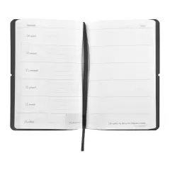 Comix U Younivercity Agenda 13 Mesi Week Medium All Black - diari