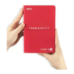 Comix U Younivercity Agenda 13 Mesi Week Medium Red - diari