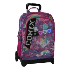Comix Ultra Bright Organized Trolley Backpack Detachable Haruyuku Girl - trolley backpacks