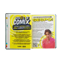 Comix Mini Gear Black 2025-2026 School Agenda 16 Months - diaries