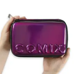 Astuccio Scuola Comix Maxi Zip Viola con Corredo Completo - astucci colori
