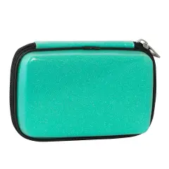 Comix Glitter Turquoise Maxi Zip Pouch with School Kit - case colors