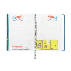 Scomix School Diary 16 Months Medium Petroleum - diaries