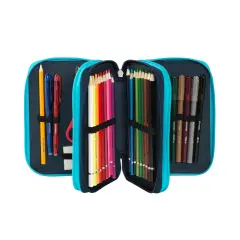 Scomix School Case Corredo 3 Zip Allover - case colors