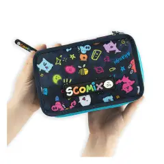 Scomix School Case Corredo 3 Zip Allover - case colors