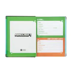 Minecraft School Journal 12 Months Standard Blue Pixel - journals