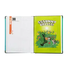 Minecraft School Journal 12 Months Standard Blue Pixel - journals