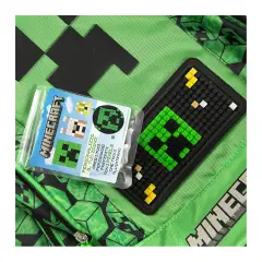 Minecraft Zaino Scuola Organizzato Trolley Staccabile Pixel - zaini trolley