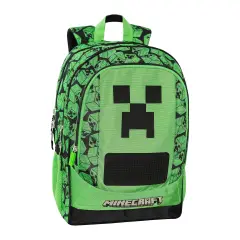 Minecraft Zaino Scuola Organizzato Trolley Staccabile Pixel - zaini trolley