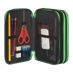 Minecraft Astuccio Scuola Corredo 3 Zip Pixel - astucci colori