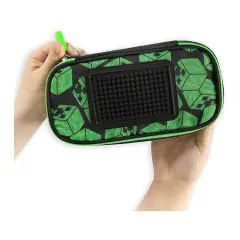 Minecraft Astuccio Scuola Ovale Organizzato Large Pixel - bauletti tombolini bustine