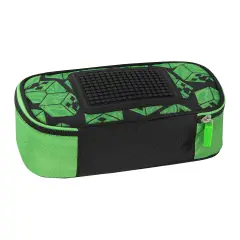 Minecraft Astuccio Scuola Ovale Organizzato Large Pixel - bauletti tombolini bustine