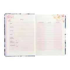 Turnowsky Daily School Diary 13 Months Dark Flowers - diaries