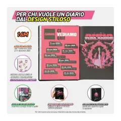 Anna Pepe Agenda Scuola 16 Mesi Medium Pink Vera Baddie - diari