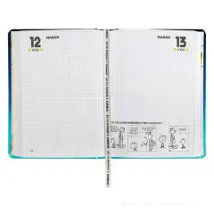 Comix Wave School Diary 13 Months Standard Geo Girl - diaries